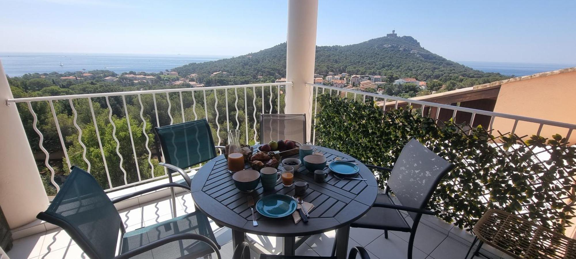 Agay Cap Esterel Le Hameau F2 Clim Plein Sud Dernier Etage Magnifique Vue Mer Saint-Raphaël Eksteriør bilde